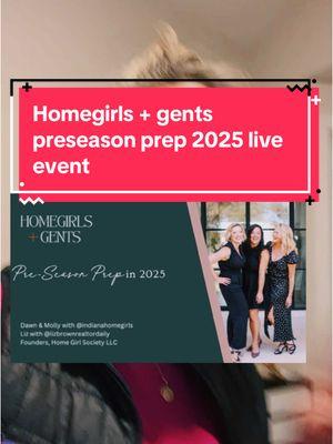 Next Home Girls & Gents: Preseason Prep LIVE! 💥 Join us THIS Thursday, January 23rd at 12:00 PM EST for a special Zoom event. We'll help you prepare for a SUCCESSFUL 2025 using the tools you ALREADY HAVE: Mastering your CRM Staying top-of-mind with past clients Generating consistent leads Comment "HOMEGIRLS" below for all the details! @Indiana Home Girls  #NextHome #RealEstateAgent #RealEstate #RealEstateSuccess #LeadGeneration #CRM #ClientRelationships #BusinessGrowth #WomenInRealEstate #RealEstateMarketing #RealEstateTraining #RealEstateTips #PreseasonPrep #2025Goals #RealEstateAgentLife #RealEstateCommunity #RealEstateCoaching #RealEstateBusiness #RealEstateAgentSuccess #RealEstateMarketingTips #RealEstateLeadGeneration #RealEstateCRM