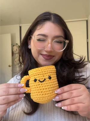 Crocheting Joe The Coffee Mug with cute accessories from @thewoobles 💘☕️  - #crochet #crocheting #crochetthewoobles #crochetaesthetic #crocheted #thewoobles