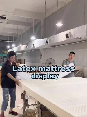 Latex mattress display.#bedmattress#mattress #mattressfactory #mattresssale #mattressinabox #sleepwell #sleep #furniture #furnituredesign #bed #bedroom #Home #homedecor #fyp  #latex #comfort #madeinchina 