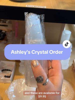 If you own a piece of selenite comment a 🤍 #yourinnerlight #lititz #crystalorderpacking #onlinestores #shopsmallbiz #orderpacking #selenitecrystal #towers 