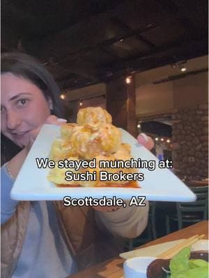 Sushi Brokers - Scottsdale, AZ  What sushi spot should we go to next??  #sushi #sushitok #sushitiktok #sushilover #azsushi #arizonasushi #scottsdalesushi #arizonahappyhour #sushihappyhour #happyhour #sushimukbang #sushirestaurant #arizonarestaurant 