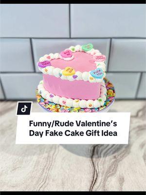 Can you imagine…gifting this cake to your bestie or “EX”, them opening it and thinking “Awwww how sweet!” Then they take a closer look and bust out laughing! 🤣 Am I the only one that has friends that would find this funny? Just wait @Great Embellishments … Be prepared for your Galentine’s day gift this year! 😉 #fakecake #valentinesdaygiftideas #galentinesday #galentinesdaygift #valentinesdaydecor #galentinesdaydecor #giftforfriend #funnygifts #rudegifts #giftforbestfriend #bestfriendgift #fauxcake 