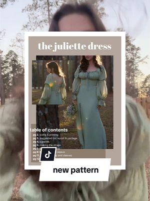 The Juliette Dress is up and available! (use code JULIETTE for the next 24 hours for 25% off💗) I had so much fun designing and making this pattern and I hope y’all love it as well:) #fashiondesigner #sewingpattern #sewingtutorial #thejuliettedress #sewing #gown 