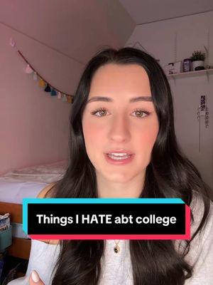 College has pros and cons, here are some of the things I dislike! #collegeadvice #collegetips #collegefreshman #freshmanyear #collegeadmissions #collegelife #collegegirls #universityofmichigan 