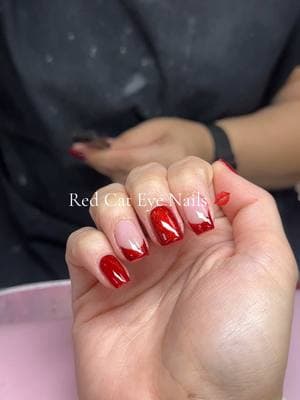 New Set 🥰 #valentinesnails #redcateyenails #newset