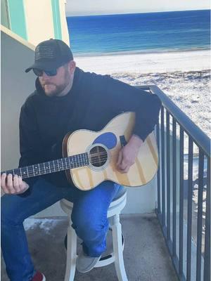 Singing my song “Paradise” in… Paradise with snow all over the beach in the background… #paradise #originalmusic #justincolvardmusic #fyp 