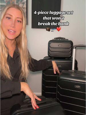 A 4 piece luggage set that won’t break the bank!  #uuhluggage #luggageset #suitcase #suitcases #suitcasebundle 