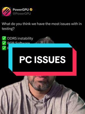 What do we have the most issues with? #techsupport #pc #pcgaming #gaming 