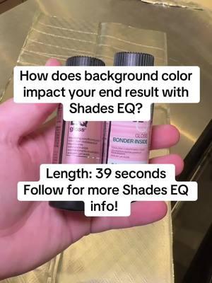 When working with Shades EQ, understanding background is key to achieving the end result you’re envisioning!  Background is the foundation of a color. For example, brown to tan (09G) provides a natural looking balance, making the result a bit darker and saturated, while no background (09GRo) allows the color to stay lighter and more translucent. This is why the 09G swatch appears more balanced compared to the 09GRo swatch in this example. The background you choose directly impacts how the tone is perceived! Now, let’s talk about Gold Rose! While it includes a hint of pink, it’s important to know that pink is just a less saturated red, which means it simply supports the warmth in the formula. It doesn’t make the hair pink! When pink is combined with pale yellow, it creates a beautiful warm gold, enhancing the overall tone. And with no background, the result remains light and airy.  🫶If you found this breakdown helpful, send it to a friend! #redkenbrandambassador #redkencolor #shadeseq #hair #haireducation 