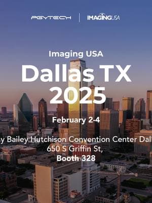 🎉 Exciting news! PGYTECH is heading to Imaging USA 2025 in Dallas, TX! 🏙 📅 February 2-4, 2025 📍 Kay Bailey Hutchison Convention Center, Dallas 🛋 Booth 328 (650 S Griffin St) 👀 Come by for a sneak peek at our mysterious new product and score some awesome gifts! 🎁 ✨ Don’t miss out on exclusive surprises! 🤩Can’t wait to see you there! 🙌 #ImagingUSA2025 #PGYTECH #PhotographyGear #DallasEvents #CreatorsUnite