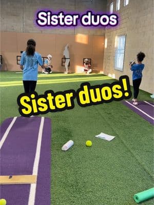 Sister sister!  Sister catchers & sister pitchers 💜 11u and 9u.  So good for the littles to see the bigs working next to them.  #softballtiktoks #pitchingmechanics #softballplayer #pitchingdrills #pitchingcoach #sisterduos #11usoftball #9usoftball #pitchingpractice #pitchingtips #pitchingtiktok #fastpitchsoftball  #pitchercatcherduo #pitchercatcher #pitchercatchergoals 