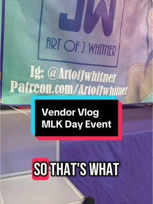 #vendor #artvendor #MLKDay #artinlutherking #artofjwhitner #shopwithme #artistalley