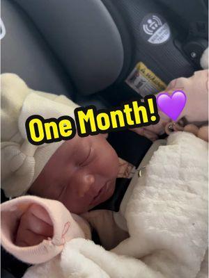 She’s growing so fast😭🥹 #onemonth #ttc #rainbowbaby #miraclebaby #babymilestone #firsttimemama 