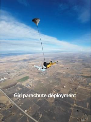 Girl parachute deployment  #parachutedeployment #girlpower #skydiving #womeninskydiving #skydivelife #freefall #canopycontrol #parachutelanding #redbull #adrenaline #stuntperformer #extremesports #parachutegear #gopro #insta360 #djiaction #parachutegirl #skydivingadventures #fearlesswomen #stuntlife