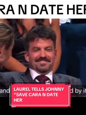 LAUREL TELLS JOHNNY “SAVE CARA N DATE HER?! IS IT JUST ME OR WAS THIS VERY AKWARD ?!!  #thechallenge40 #thechallenge #johnnybananas #laurel #caramaria 