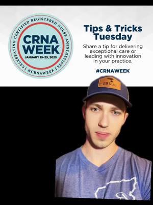 HAPPY CRNA WEEK!!! Here is my tip for Tips and Tricks Tuesday!! #anesthesia #anesthesiatiktok #aana #srna #srnalife #srnalifestyle #anesthesialife #icunurse #crnaschooladmissions #crnaschoolprepacademy #crna #futurecrna #nursesoftiktok 