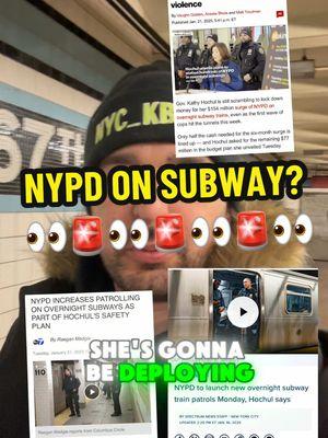 NYPD on every train at night? We watched for 15-20 minutes and didn’t see any officers on board any of the Jamaica bound trains. #KathyHochul #nypd #subwaysafety #queensbound #nycsubway #subwaycrime 