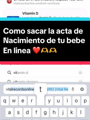 Respuesta a @Mayela@ la Nena🥰🙏 espero te funcione es super fácil mamita solo pon todo correctamente a como esta en el que te dieron en el hospital 🫶❤️  Nombre Fecha de Nancimiento  Lugar de nacimiento estado, ciudad etc  Es super fácil y rápido Ami me llegó como en 3 días igual puedes buscar una oficina serca de ti🫶❤️ #actadenacimiento #birthcertificate #viralvideo #fyp #parati #hazmeviral #foryourpage #mamade2 