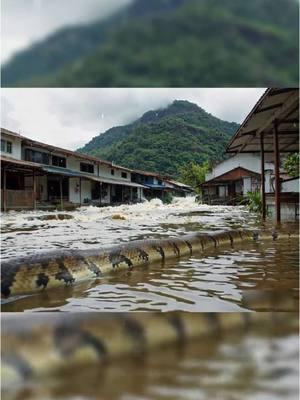 What animals were brought by the flood? #animals #bigsnake #sanke #amazing 