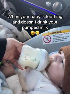 His face🤣 but don’t make me waste this precious milk of mine 😫😫😭 #fypシ #newborn #firstimemom #breastmilk #manifest #teething 