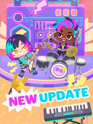 Join the make some noise club now! New Update is here. Find electrifying waves, wild instruments, and cool outfits to rock your unique pop punk style!#towntales #foryou #drpandatowntales #gaming