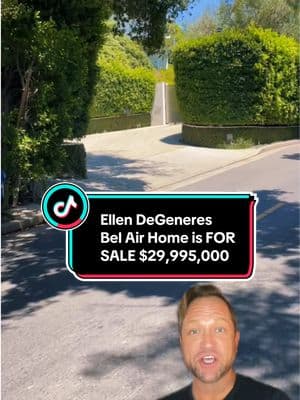 Ellen DeGeneres Bel Air Home is FOR SALE $29,995,000 #ELLENDEGENERES #FORSALE #BELAIR #REALESTATE #LUXURYHOMES #LUXURY #COMEDIAN #TV #HOST #theellenshow #greenscreenvideo #CELEBRITYHOMES #JUSTINCRANE #CELEBRITYFRONTYARDS #TIKTOK #JUSTINBIEBER #blakelively #ryanreynolds #TRENDING #fypシ #beverlyhills 