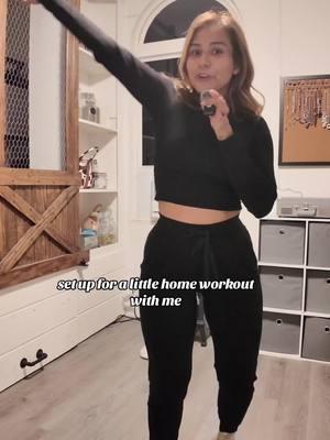 Little at home workout. #workout #athomeworkouts #taylorswift #walkingpad #weights #protein #teacher #workoutroutine #workoutwithme #miniworkout #weightloss 