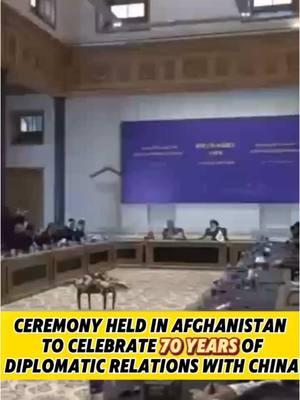 Ceremony held in Afghanistan to celebrate 70 years of diplomatic relations with China#fyp #fypシ #china #chinatiktok #likechina 