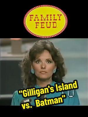 It's The Skipper and crew vs.  the Caped Crusader and friends in this special 1983 episode of the classic game show, "Family Fued," hosted by the infamous ladies man, Richard Dawson. The teams competed to win $5K for charity. For team Gilligan's Island, it was "The Skipper" Alan Hale, Jr., Jim "Mr. Howell" Backus, Natalie "Lovey Howell" Schafer, Russell "The Professor" Johnson, and everybody's favorite castaway, Dawn "Mary Anne" Wells. For team Batman, it was Batman himself, Adam West, Lee "Catwoman" Meriwether, Yvonne "Batgirl" Craig, Burt "Robin" Ward, and master of horror, Vincent "Egghead" Price. #familyfeud #gilligansisland #batman #gameshow #richarddawson #tvshows #tv #1983 #fastmoney #batmanandrobin #catwoman #batgirl #egghead #skipper #maryanne #dawnwells #thurstonhowell #theprofessor #lovey #alanhalejr #80stv #leemeriwether #yvonnecraig #adamwest #burtward 