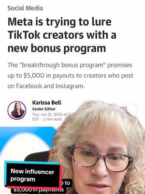 #greenscreen  Meta is trying to lure away a TikTok influencers with the hopes of moderate payday. #scam #deceptive #influencers #marketing #advertising #socialmediamarketing 