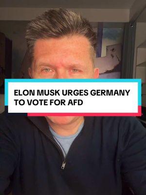 #elon musk is encouraging Germany to vote for prejudiced party labeled by the German government as extremist.  #prejudice #elonmusknews #immigration #europeanunion 