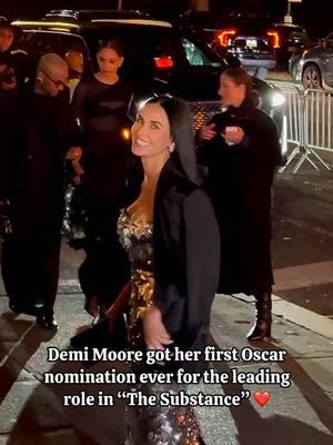 Demi was amazing in The Substance, I wish her to win ❤️❤️❤️ #demimoore #demimooresupremacy #thesubstance #thesubstancereview #theacademy #theacademyawards #oscar2025 #celebrity #celebstyle #oscarnominee #oscarnominations #couturedress #hautecouture