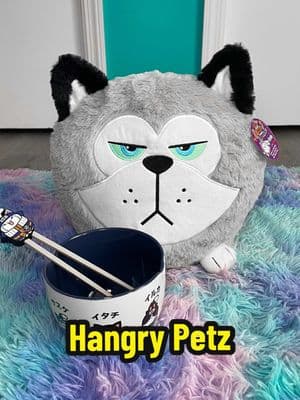 GIFTED | Have you seen the @Hangry Petz challenge on @Zigazoo Kids! ?  Emily responded and shared her hangry face when her Ramen bowl is empty. 😆 🍜 Now it’s your turn, respond to the challenge or tell us here what makes you hangry!  We were gifted Cooper the Huskey to join in the video. DON’T MIND HIS LOOK. HE’S HANGRY!  What you can’t hear is that Cooper makes a hangry sound. Give him a squeeze and hear his noisy hangry tummies beg for food. You can grab Cooper and other Hangry Petz at @Walmart and @target 🛒  #fy #hangry #hangrypetz #ramen #hungry #zigazoo #funny #naruto #ramennoodles