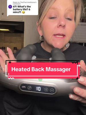 Replying to @ThisThat AndSome a few hours depending on speed. Grab these while they last. #massage #backmassage #backmassager #heated #heatedmassager #heatedbackmassager #fyp 