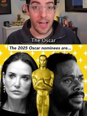 And the 2025 Oscar nominees are… (Source: The Academy) #oscars #oscars2025 #oscarnominations #anora #thebrutalist #emiliaperez #duneparttwo #dune #conclave #imstillhere #nickelboys #acompleteunknown #thesubstance #wicked #movies #movietok #filmtok