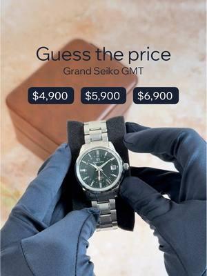 Guess the price | Grand Seiko GMT💵 Where do you think the price is located? Take a guess in the comment below!🤔👇🏼 #chrono24 #brandweek #grandseiko #gmt #watchcommunity #WatchCollection #watchesformen #edutok #fyp #wotd #guesstheprice 