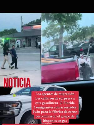 En Florida los agentes de emigración llegaron de sorpresa una gasolinera donde se sintió el miedo por una hora #noticiaviral #noticia #emigrarausa #florida #gasolinera #hispano #agentes 