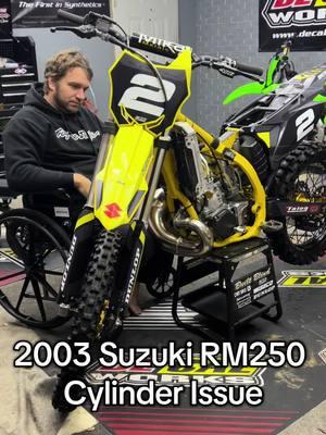 2003 Suzuki RM250 cylinder issues. #suzuki #dirtbike #2stroke #cylinder 