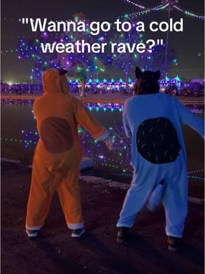 Tag a bestie who'd say yes 🐾 Had the time of my life doing this for @Insomniac's Countdown! #bluey #bingoheeler #banditheeler #banditheeler #raveoutfit #onesies #ravers #ravelife #plur #blueyfan #blueytok #flossing #cosplaylife 