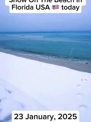 Snow On The Beach In Florida USA 🇺🇸 today 2025 #snow #storm #snowstorm #floridasnow #floridabeach #panamacitybeach #florida #winter #winterstorm #weather #severeweather #usa #fyb #2025 