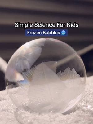 Frozen Bubbles 🫧 Here’s the recipe! Try this insanely cool science experiment for kids #science #kidsactivities #kiwico #scienceforkids #scienceexperiments #LearnOnTikTok 