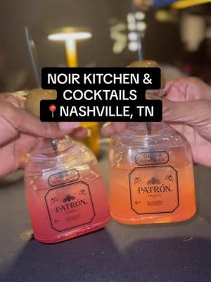 @Noir Nashville  Noir located in Nashville Tennessee is one of the best places to experience elevated urban southern Caribbean fine dining 🔥 Their cocktails are not only delicious but their entrees are also top tier 🙌🏾‼️ Did I mention they also offer daily happy hour 🙌🏾  Shoutout to the amazing chef and staff who made our experience even better ❤️🙌🏾 Try out these items next time you stop in. •Patron Flights •Lemon drop •Casa De Noir •Golden Ticket •Bang Bang fried shrimp •Buffalo Chicken Eggrolls •Fried Salmon bites •Stuffed Chicken •Lamb Chops •Ribeye & Shrimp #noirnashville #noirrestaurant #noire#RestaurantReview #nashvillefood #nashvillefoodie #nashvillerestaurant #nashvilleblacknightlife #nashvilleblackowned #nashville