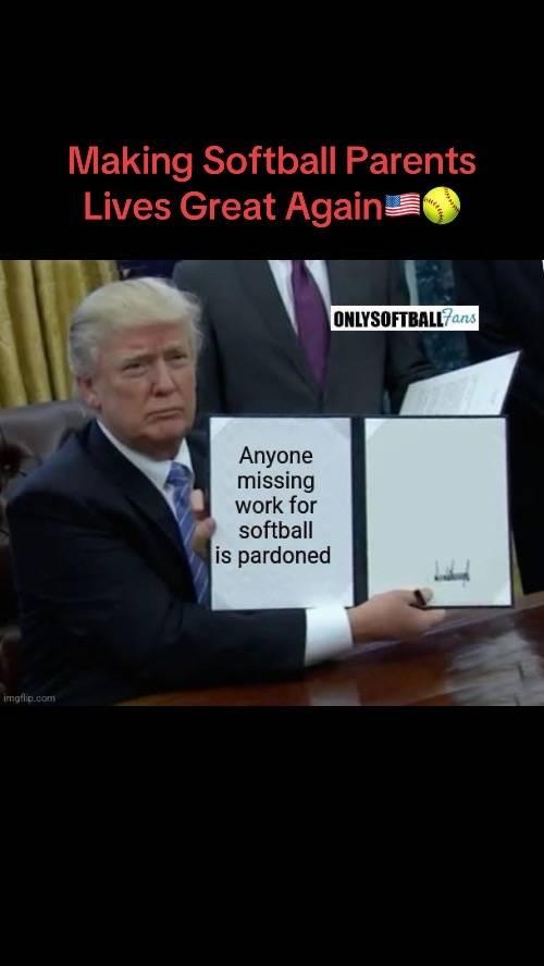 #softballtiktoks #softballparents #Trump #pardoned #MAGA #fyp #parentsoftiktok #softballlife #softball🥎 