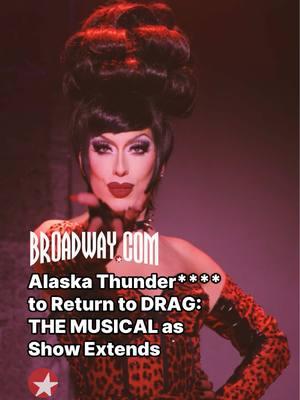 Alaska will return as Kitty Galloway in DRAG: THE MUSICAL February 8th! The musical extended their Off-Broadway run through June 1st - find your seats now at Broadway.com 💋 🎥 c/o @thepressroomnyc  #alaska #dragthemusical #musical #dragqueen #drag @DRAG: The Musical @alaskaalaskaalaska 