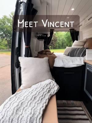 Vincent is a 144” sprinter dreamboat! 💭🌙 He came equipped with a rooftop pop up tent (not pictured), but imagine two sleeping areas! 😍 #safeandsondervans #vanlife #campervan #michigan #custombuild #vanliving 