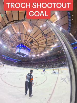 BRB, watching Troch’s shootout winner on repeat. 🔁 #vincenttrocheck #overtimeshootout #nyr #goal #hockey #360camera #winninggoal 