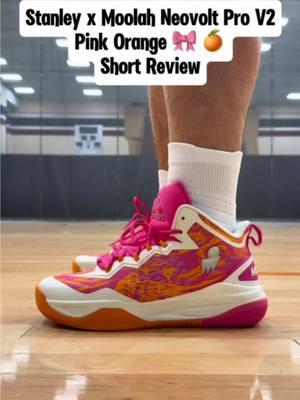 Stanley x Moolah Neovolt Pro V2 “Pink Orange” On Feet & In Hand Looks - Short Review . If you’ve played in the Moolah Neovolt Pro 2, what are your thoughts on them? . @Moolah Kicks  . #moolahkicks #moolahneovoltprov2 #neovoltprov2 #sneakers #sneakerhead #sneakerheads #basketball #basketballshoes #shoes #kotd #kicks #sneakrtweakr #nike #jordan #converse #adidas #fearofgod #yeezy #puma #newbalance #underarmour #currybrand #reebok #skechers #moolah #and1 #lining #wayofwade #361 #361sport #eqlz #seriousplayeronly #spo #anta #rigorer #peak #shorts #reels #fy #fyp #fypage #foryou #foryoupage