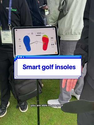 These smart insoles for golf shoes read your pressure in real-time and can show your weight shift so you can make adjustments accordingly and improve your swing 🏌⛳️ #smartshoes #smartinsoles #golftech #golfingshoes #pgashow2025 #golfshoes #orthodontics #golfgadgets #golftrainingaids #golfingtips #swingimprovement #golfswingtips #golfswingcoach #cooltech #techtok #tomsguide 