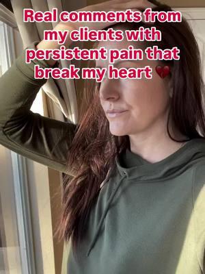 It seems like no matter where you go, you hit dead ends. I see how the medical system approaches chronic pain and I can't help but shake my head. They’re still trying to treat all pain the same and it’s not. Acute pain is VERY different from chronic pain. But when the “standard” treatments don’t work, they start to blame you, the patient. “It’s just stress, it’s all in your head, you’re exaggerating, attention seeking” They put you in pain management and if you ask for something, anything besides pills, injections, or surgery, you’re considered “non-compliant”. Some women eventually question if their pain is “all in their head” so they try the mind-body methods, only to feel like a failure when they don’t work out. Listen friend, you don’t have to stay stuck in a system that’s not helping you… That CAN’T help you. If you’ve been dismissed, doubted, or told to just “live with it,” I’m sorry the system has failed you. But I want you to know: it doesn’t have to end here. 💔 Ready to take the first step to end this exhausting cycle and reclaim your life? Book a call here ➡️ https://www.alissawolfe.com/book-call #chronicpain #chronicbackpain #backpain #chroincpainrelief #backpainrelief #neckpainrelief #fibromyalgia #painrelief #holisticpainmanagement #painmanagement #crps #chronicneckpain #neckpain #centralsensitizationsyndrome #painrelief