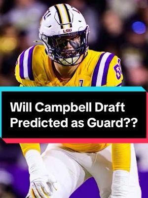 Why is Will Campbell listed as a Guard on some Mock Drafts when he’s played Offensive Tackle his entire college career?? 🤔🏈 #LSU #LSUFootball #GeauxTigers #NFLDraft #MockDraft #WillCampbell 